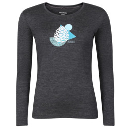 Tricou funcțional femei Progress Hela "Cone" gri šedý melír