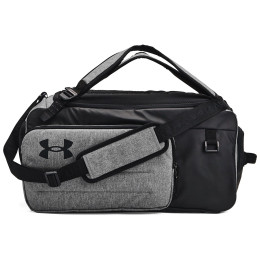 Geantă sport Under Armour Contain Duo MD BP Duffle gri/negru CastlerockMediumHeather/Black/White