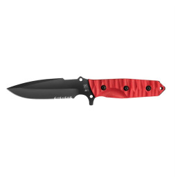 Cuțit TB OUTDOOR Maraudeur Survival Knife G10 Serrated roșu