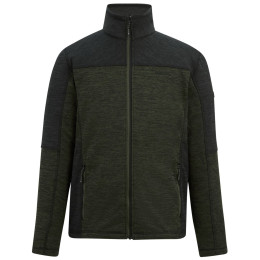 Hanorac bărbați Regatta Highton Full Zip Midlayer verde închis DarkKhak/Blk