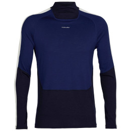 Tricou funcțional bărbați Icebreaker M 200 Sonebula Ls High Neck albastru închis