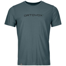 Tricou funcțional bărbați Ortovox 150 Cool Brand Ts M gri/negru Dark Arctic Grey