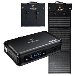 Set Viking Technology generator pe baterie Viking VALI150 și panou solar Viking L60 PD