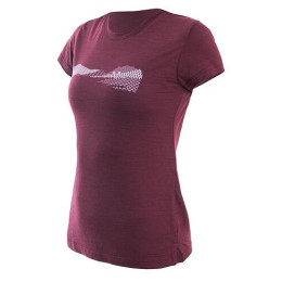 Tricou funcțional femei Sensor MERINO AIR PT HILLS roșu