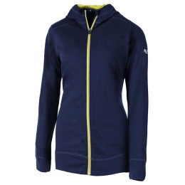 Hanorac femei Zulu Merino Hoodie Full Zip albastru