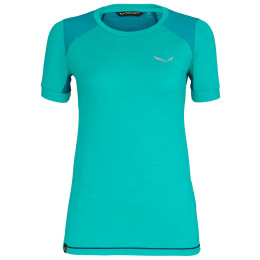Tricou femei Salewa Pedroc Hybrid Dry W S/S Tee verde