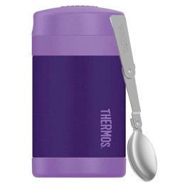 Termos pentru mâncare cu lingură copii Thermos Funtainer violet