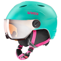 Cască de schi Uvex Junior Visor Pro verde
