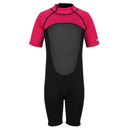 Neopren Regatta Jnr ShortyWetsuit negru/roz Black/Duches