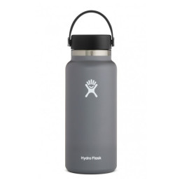 Sticlă termică Hydro Flask Wide Mouth 32 oz gri Stone