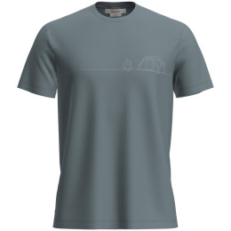 Tricou funcțional bărbați Icebreaker M Mer 150 Tech Lite SS T Sing Li Cmp albastru Blue Ash