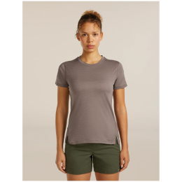 Tricou funcțional femei Icebreaker 150 MerinoFine™ Ace SS Tee maro dechis PORCINI