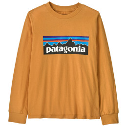 Tricou copii Patagonia K's L/S P-6 Logo T-Shirt - Dried Mango portocaliu/ Dried Mango
