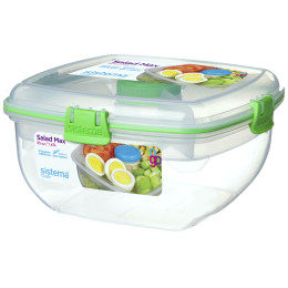 Salátový box Sistema Salad Max To Go 1,63L verde