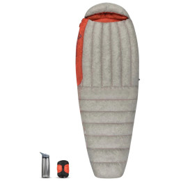 Sac de dormit Sea to Summit Flame FmI - Women's Long gri/roșu