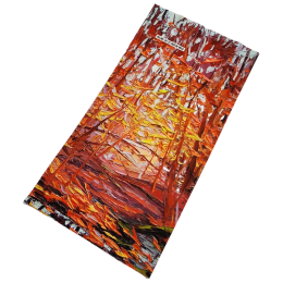 Fular multifuncțional High Tail Designs Hiking Gaiter Autumn Glory maro Autumn Glory