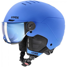 Cască de schi copii Uvex Rocket Jr. Visor albastru blue mat