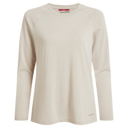 Tricou femei Craghoppers NosiLife Nour LS T-Shirt bej Oyster Marl
