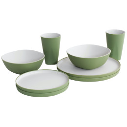 Set vase Outwell Gala 2 Person Dinner Set verde Shadow Green