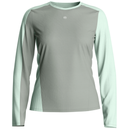 Tricou funcțional femei Ortovox 120 Cool Tec Fast Upward Ls W verde/gri Green Sage