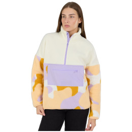 Hanorac femei Fundango Riva Hybrid Pullover galben/violet corn cloud