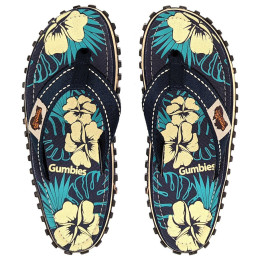 Șlapi Gumbies Islander Blue Hibiscus albastru