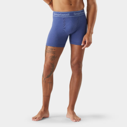 Boxeri funcționali bărbați Smartwool Men's Intraknit Boxer Brief Boxed albastru NIGHTFALL BLUE