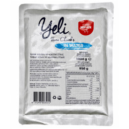 Mâncare pentru călătorii Yeli Bucăți de ton în sos propriu (1000g)