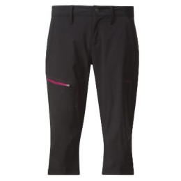 Pantaloni femei 3/4 Bergans Moa Lady Pirate negru Black/Cerise