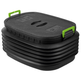 Cutie pliantă cu capac Yolco CP60 negru/verde