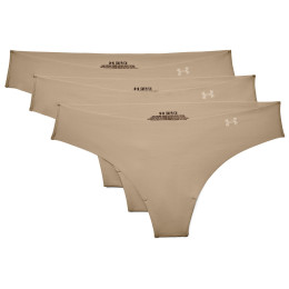 Tanga de damă Under Armour PS Thong 3Pack béžová/bílá