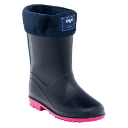 Cizme de cauciuc copii Bejo Frise Wellies Jr negru/roz