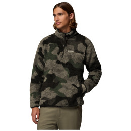 Pulover bărbați Columbia Rugged Ridge™ High Pile Half Zip verde/negru Stone Green Mod Camo