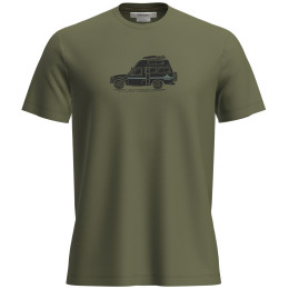 Tricou funcțional bărbați Icebreaker M Mer 150 Tech Lite SS Tee Cosy Camper verde Sphagnum