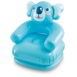 Fotoliu gonflabil Intex Happy Animal Chairs albastru blue