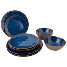 Set vase Bo-Camp Tableware Halo 12 pcs albastru închis Blue