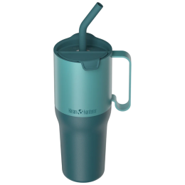 Cană termică Klean Kanteen Rise 36oz Tumbler (w/ Flip Straw Lid) albastru Brittany Blue