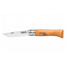 Briceag Opinel N°08 Carbon Viroblock, blister naturală
