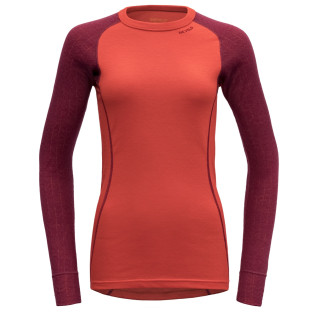 Tricou Devold Duo active woman shirt roșu