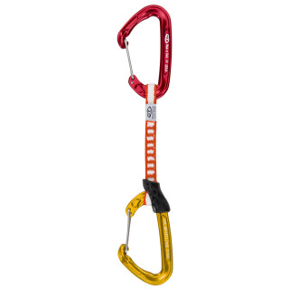 Buclă echipată Climbing Technology Fly-weight EVO set 12 cm DY roșu/galben