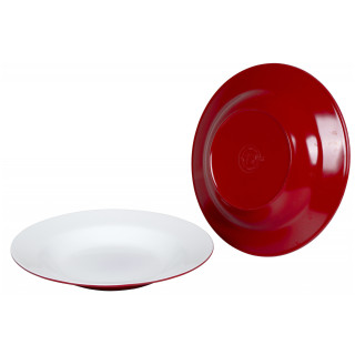 Set farfurii Bo-Camp Deep plate Two tone - 4ks roșu