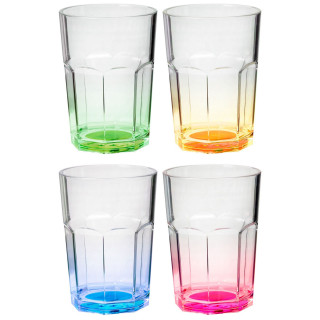 Set 4 pahare Brunner Octoglass Color Set albastru/violet