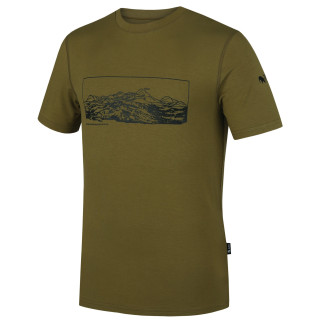 Tricou bărbați Zulu Bambus Alpine 210 Short verde olive