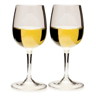 Set pahare GSI Outdoors Nesting Wine Glass Set transparentă