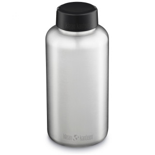 Sticlă oțel Klean Kanteen Wide w/Wide Loop Cap - brushed stainless 1900 ml argintiu