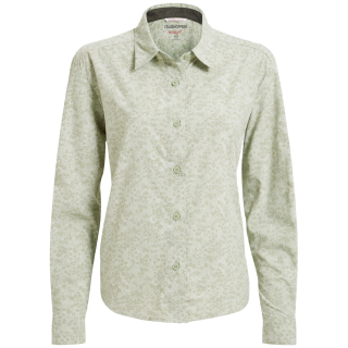 Cămașă femei Craghoppers NosiLife Arona Long Sleeved Shirt verde