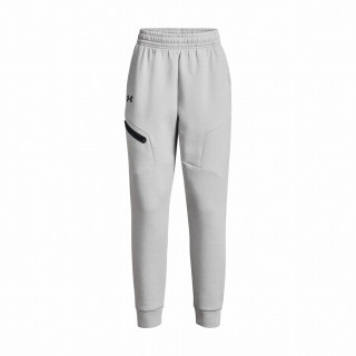 Pantaloni jogging femei Under Armour Unstoppable Flc Jogger gri deschis