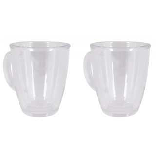 Cană termică Bo-Camp Thermo mug 340 ml - 2ks transparentă