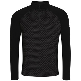 Tricou funcțional bărbați Zulu Merino 240 Zip Long negru