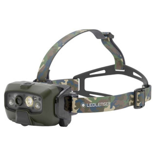 Lanternă frontală Ledlenser HF8R Core RGB camuflaj camo